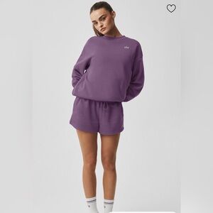Alo Yoga Accolade Crewneck Plum Kiss SOLD OUT Size XL LIMITED EDITION COLOR